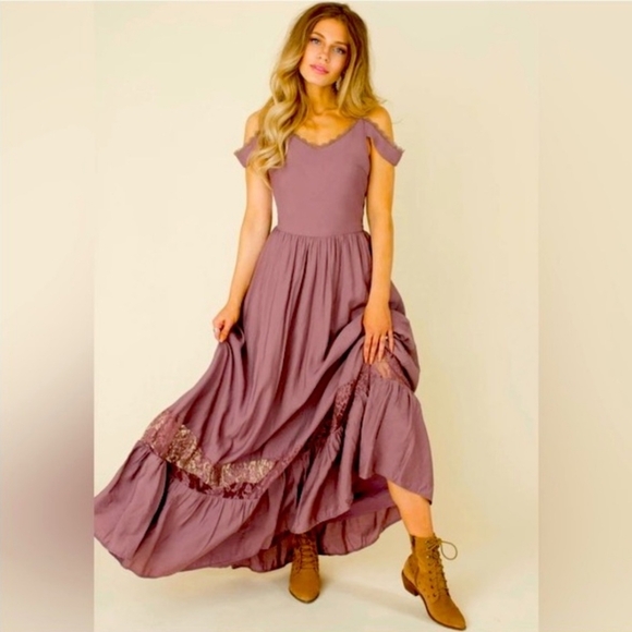 Joyfolie Dresses & Skirts - JoyFolie Mia Joy Coral Dress In Orchid